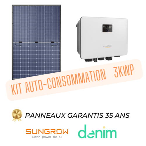 Kit autoconsommation solaire configurable 3kWp